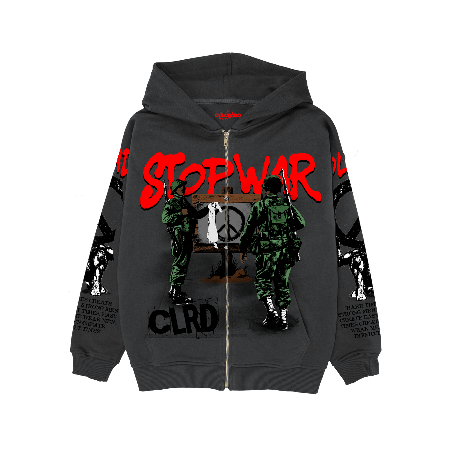 COLORADO STOP WAR EBONY ZIP