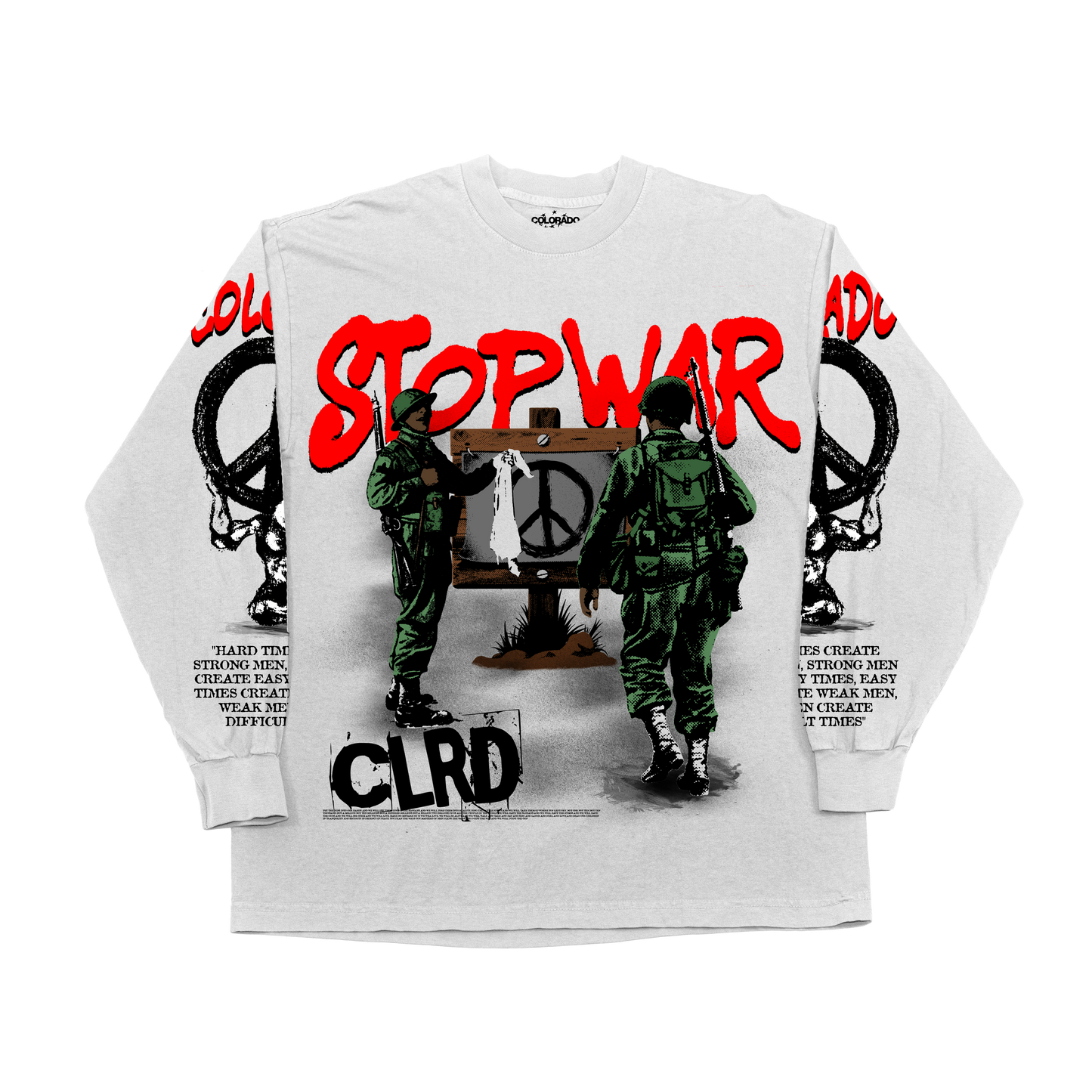 STOP WAR LONG TEE