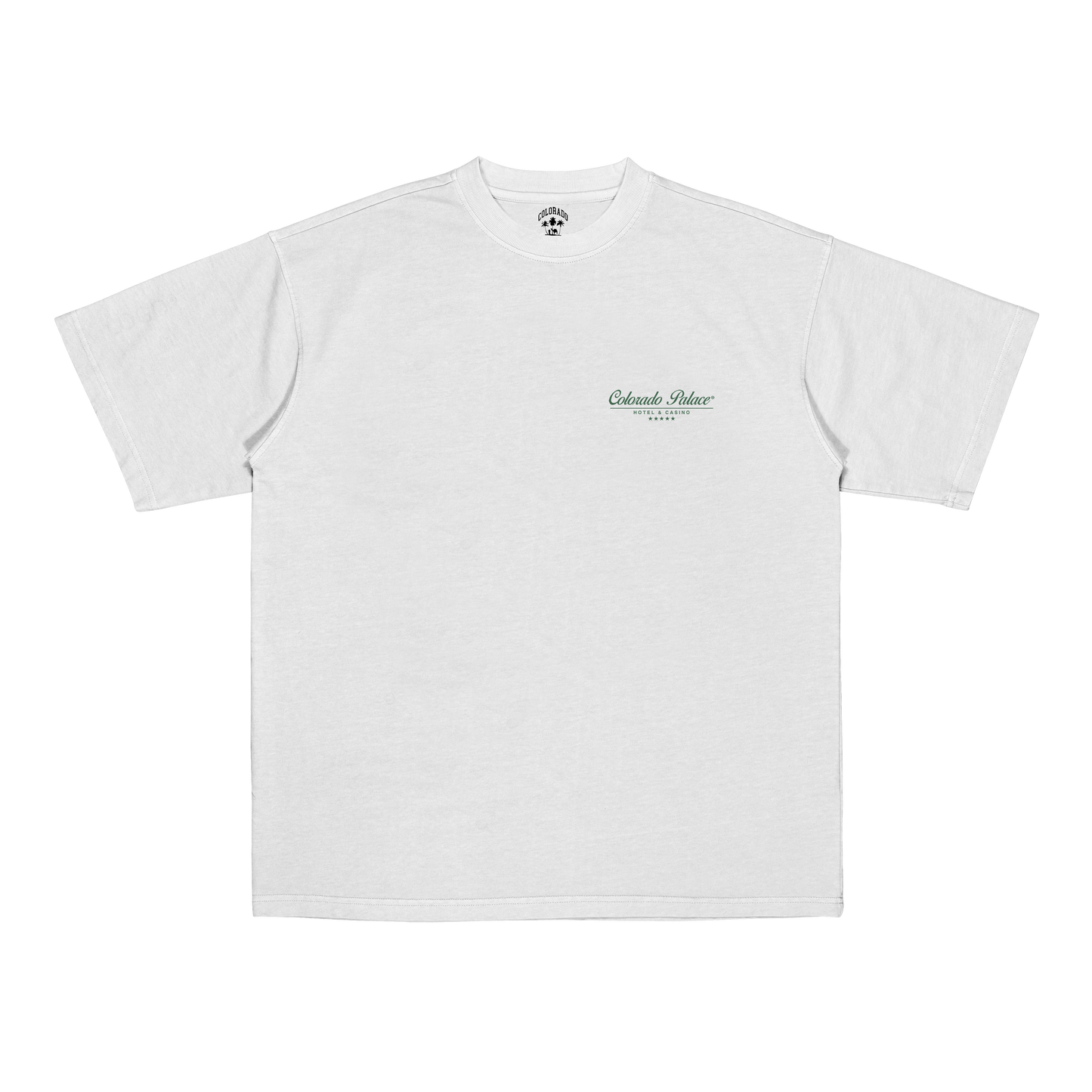 White poker chips tee